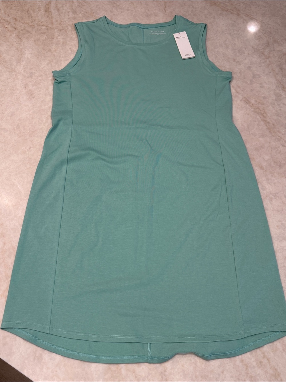 Eileen Fisher Mint Green Sleeveless Shift Dress